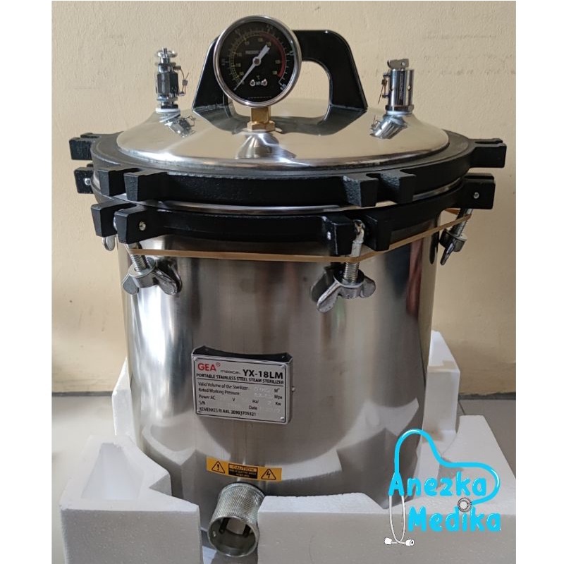 Jual Portable Pressure Steam Sterilizer / GEA Autoclave Non Timer YX
