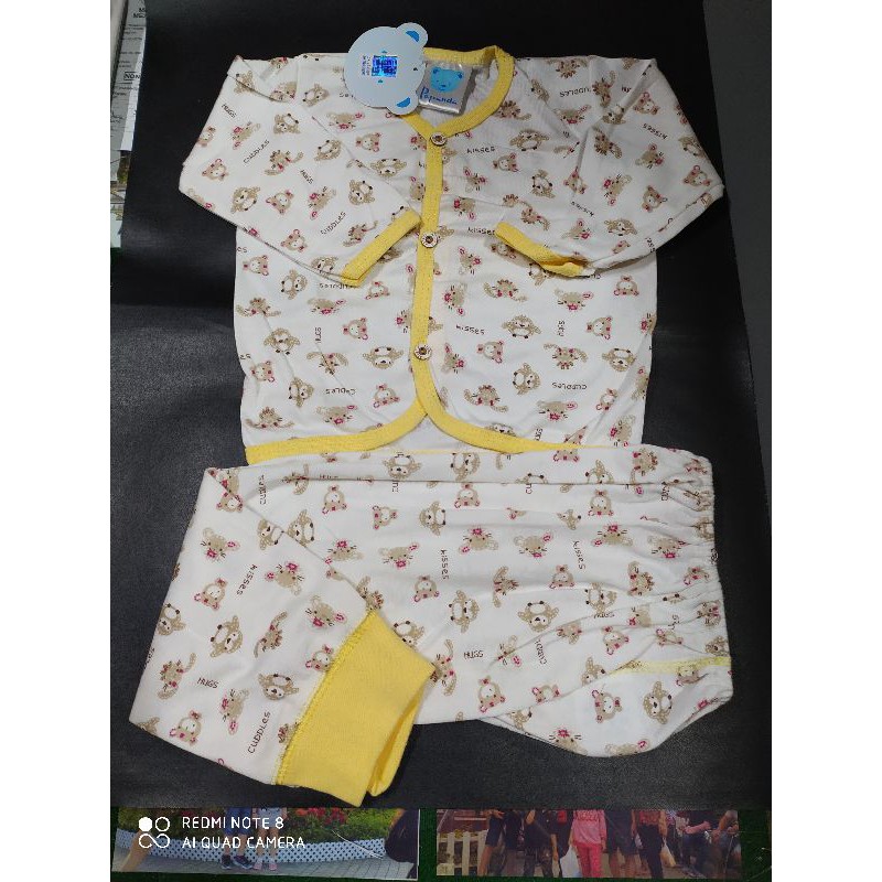 Stelan Baju Bayi Panjang papanda Size M/L