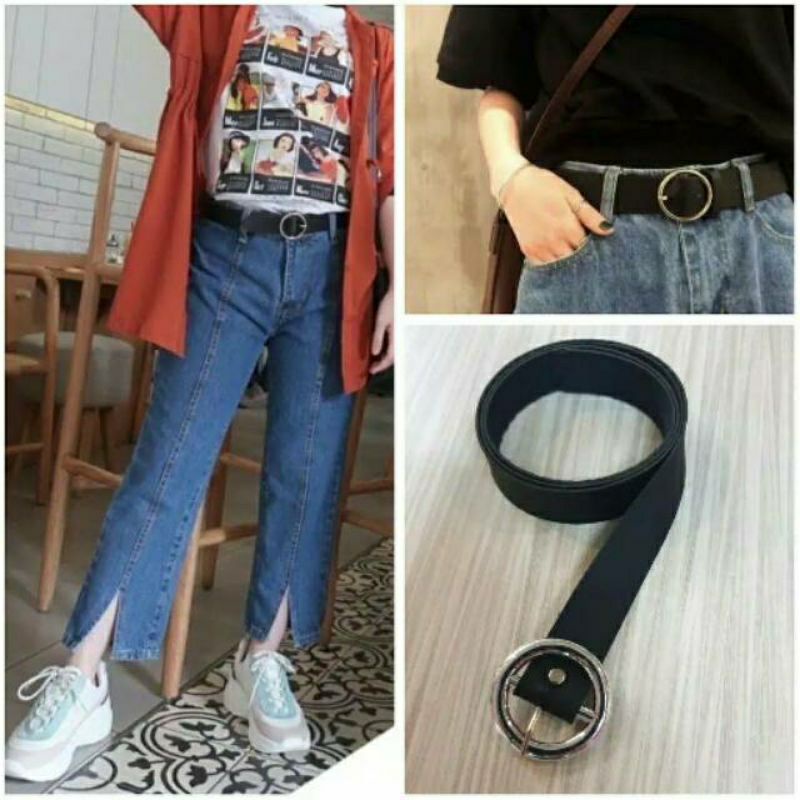 Korean BELT IKAT PINGGANG RING BELT WANITA SABUK WANITA GESPER WANITA