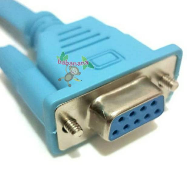 Serial 9 pin to RJ45 Cable kabel adapter adaptor converter lan