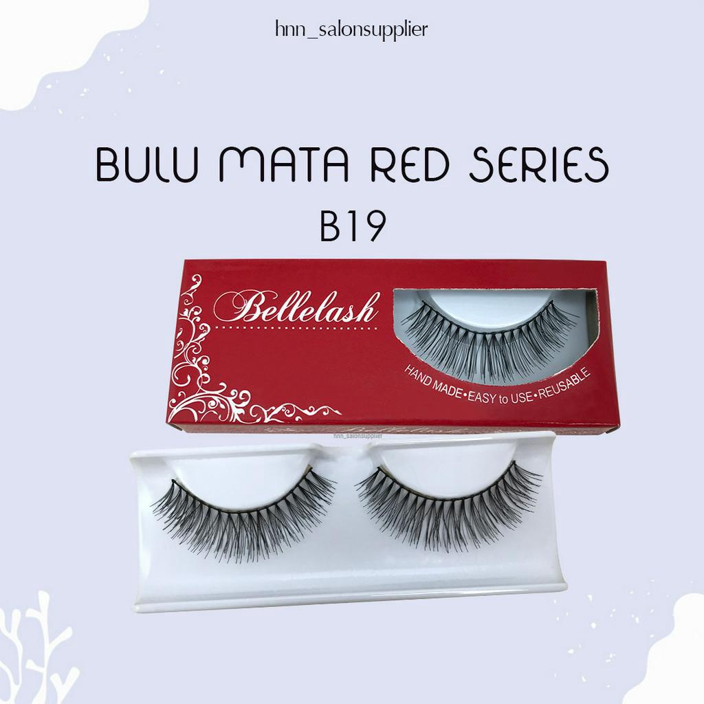 B19 Bulu Mata Palsu Handmade Fake Eyelash Eye Lashes Lash Artifivial Belle Eyelashes