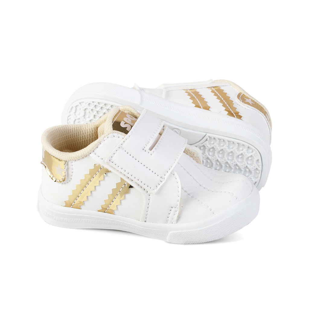 sepatu anak bayi laki laki unik usia 1 2  tahun model casual lucu murah terbaru keren nyaman C17 GOLD