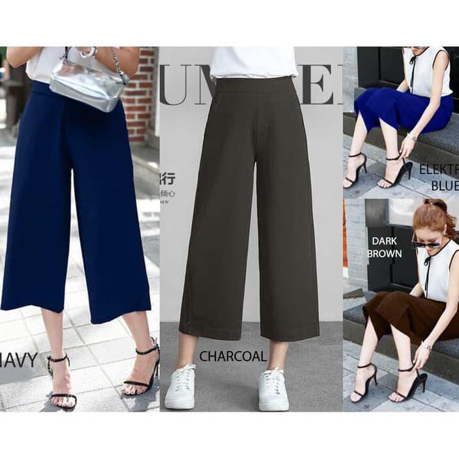 Midi Kulot Pants / Celana Midi Kulot List Promo