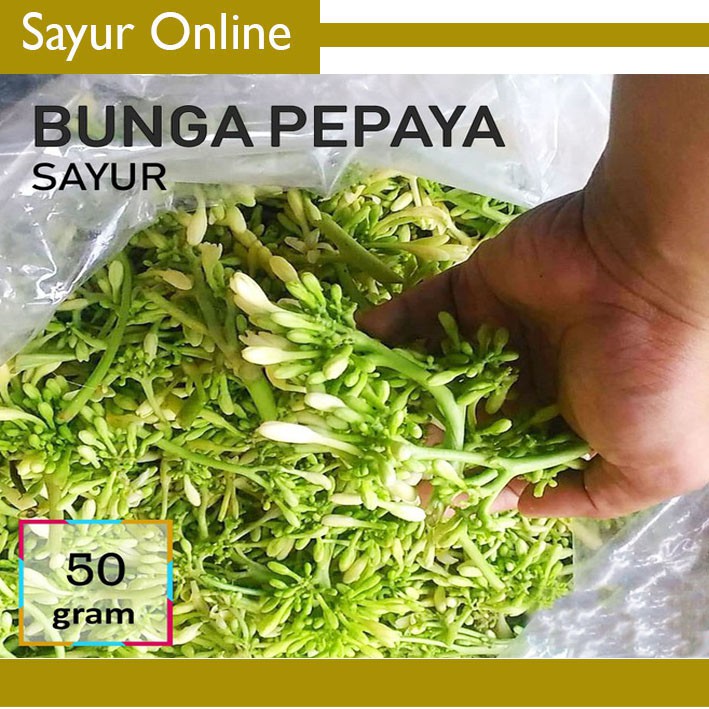 

[SayurOnline] KEMBANG / BUNGA PEPAYA SAYUR [50g]