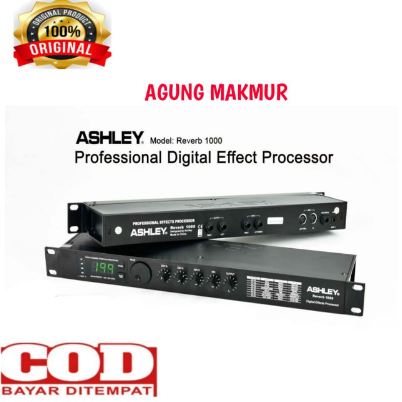 TERMURAH Effect Vokal ASHLEY Reverb 1000 ORIGINAL EFEK VOKAL ASHLEY REVERB 1000
