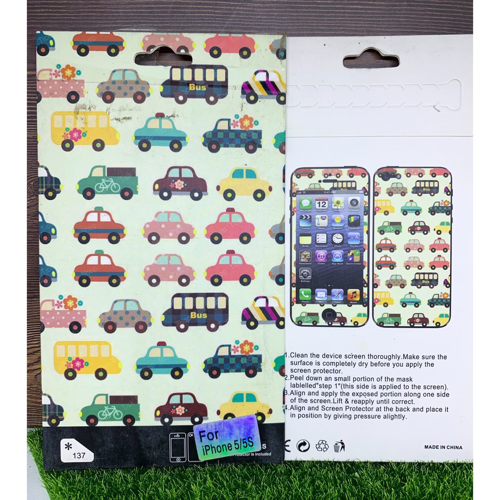 Screen Guard Stiker Pelindung Layar Micky Minnie Mouse Mobil Car Kiss Vintage Iphone 5/ 5G/ 5S/ 5SE