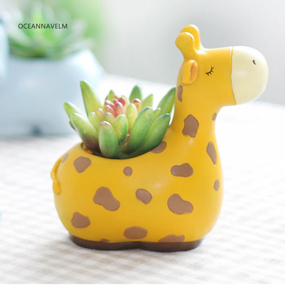 Pot Bunga Desain Kartun Jerapah Untuk Dekorasi Taman Shopee