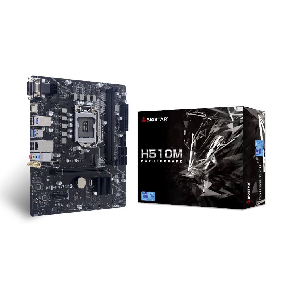 Biostar Motherboard H510MX/E Intel H510 DDR4 LGA 1200