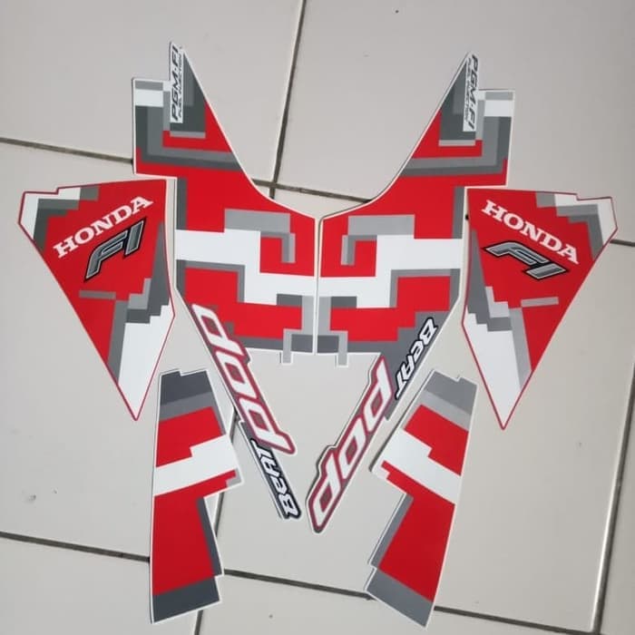 stiker striping Honda beat pop 2015