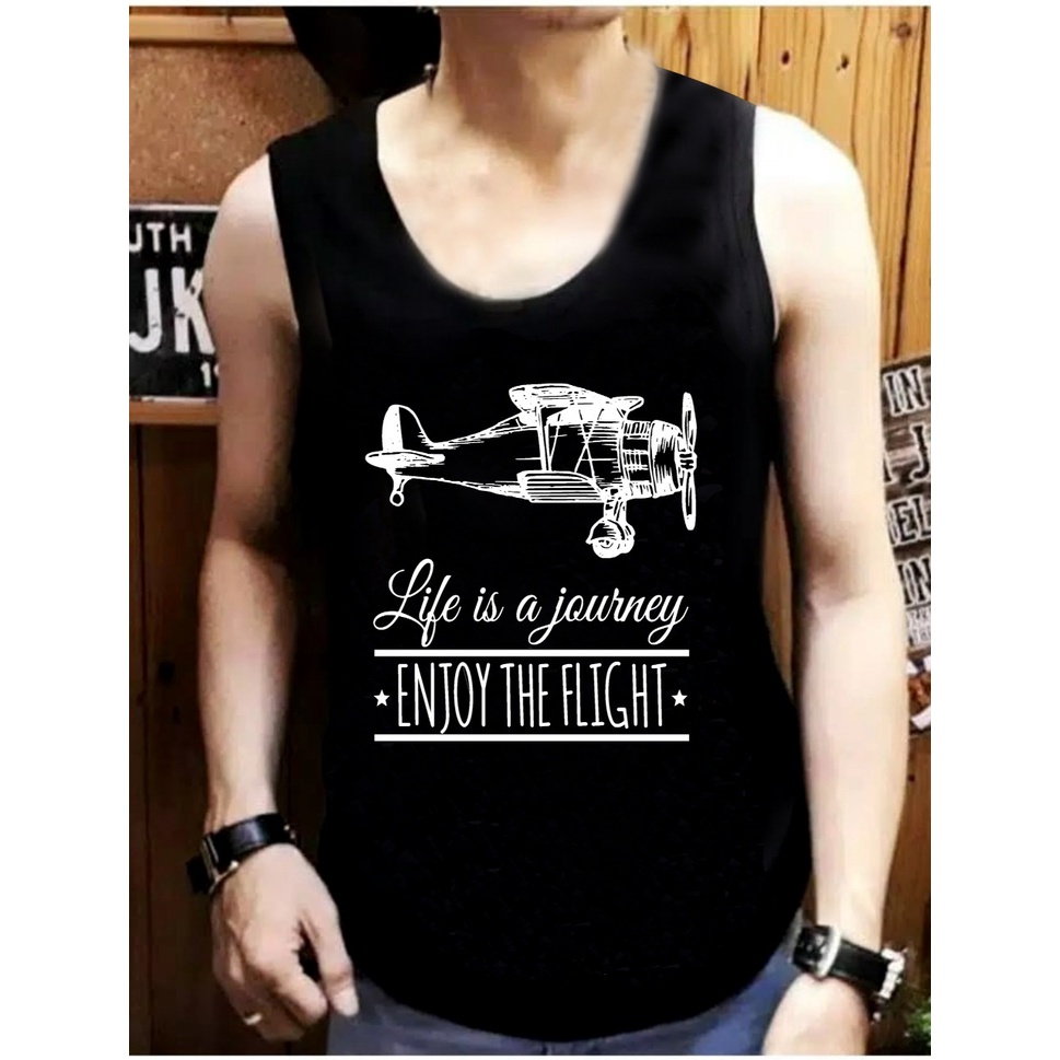 COD// singlet pria terbaru singlet Flight size L,XL singlet terlaris kaos dalaman pria - covid.fashiojn