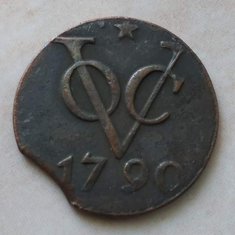 Koin Kuno VOC 1 Doit 1790 Utrecht - Error Clip