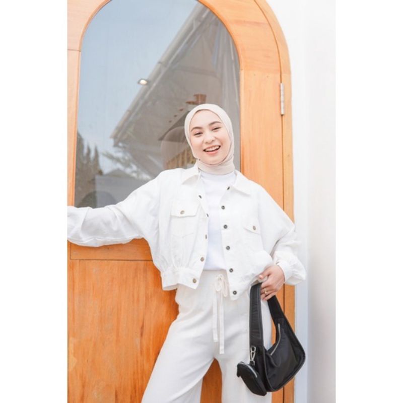 JDM CROP LINEN OUTHER HIT SELEPGRAM KEMEJA CROP OVERSIZE