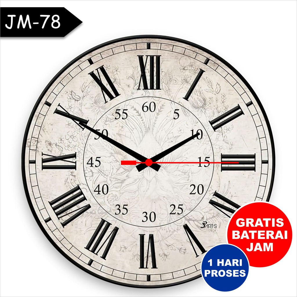 Jam Dinding Putih Elegan Simple Dari Kayu Ukuran Kecil Kamar Ruangan Dekorasi Pajangan Vintage Lucu 