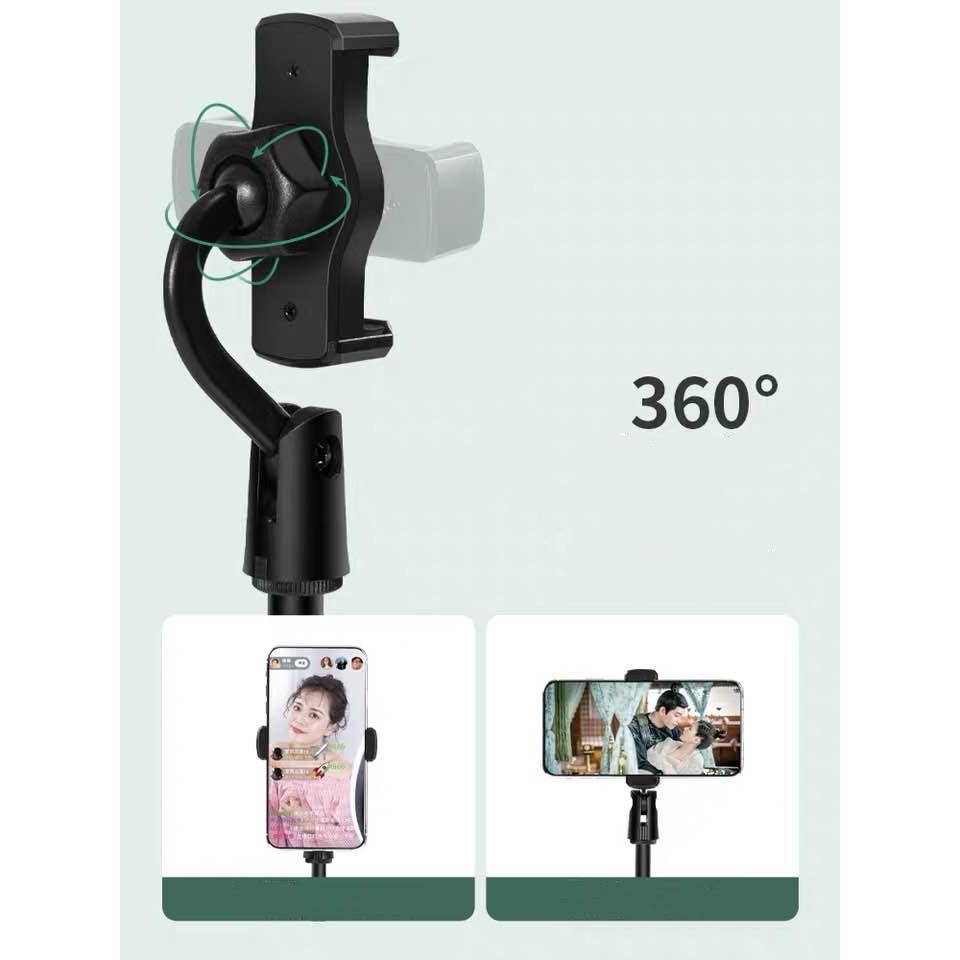 Stand Holder Hp Penyangga Broadcasting putar 360 Pegangan Hp Berdiri Duduk Tiktok