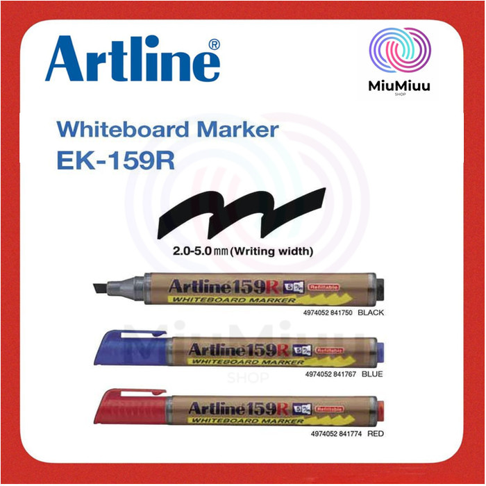 

SPIDOL PAPAN TULIS 2.0 MM WHITEBOARD MARKER REFILL ARTLINE EK-159R