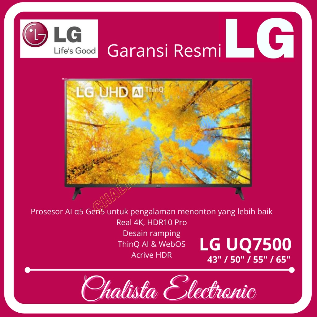 LG UHD TV 43 INCH 43UQ7500PSF 43UQ 43UQ7500 UQ7500 SMART TV (2022)