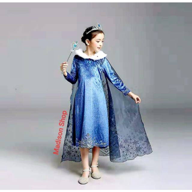 Kostum Elsa Frozen 2 Dress Princess Frozen Cosplay Kado Anak Murah Baju Putri Kostum Elsa