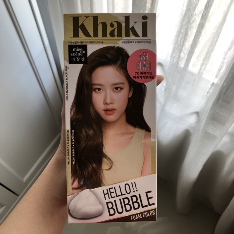 MISE EN SCENE BLACKPINK HELLO BUBBLE HAIR DYE ASH KHAKI