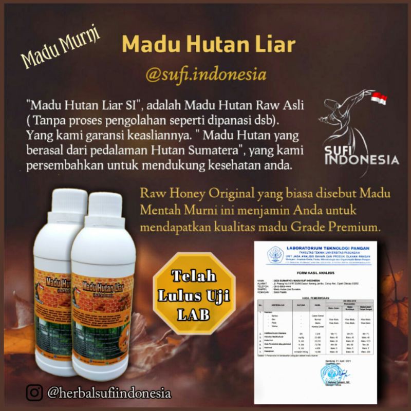 Madu Hutan Liar Sumatra Si 1kg Indonesia