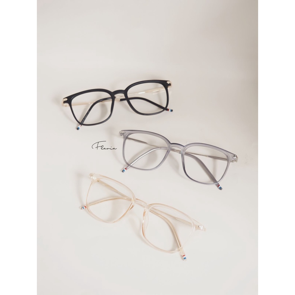 Flavia Eyewear - Kacamata Tom Plastic Steel (custom minus, photochromic, blueray, bluechromic, photobrown)