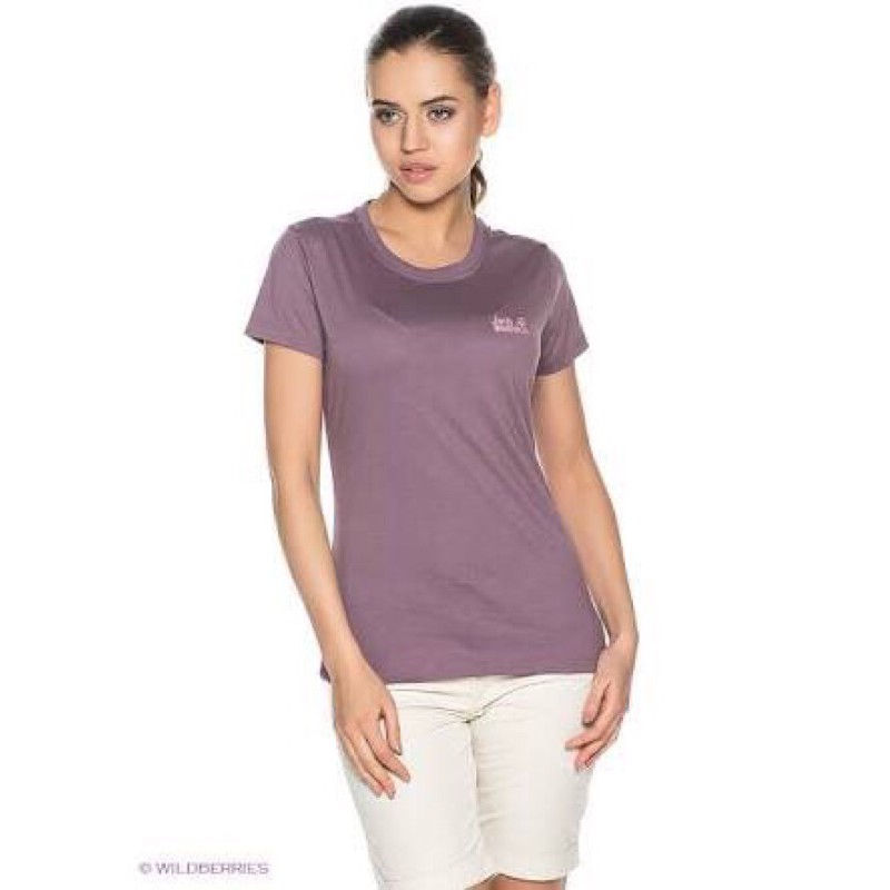 Tshirt Kaos cewek Jack wolfskin essential womens/femme original
