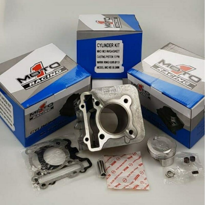 Blok Moto1 Racing Bore Up Mio M3 Fino 125 New Soul GT 125 58.5mm