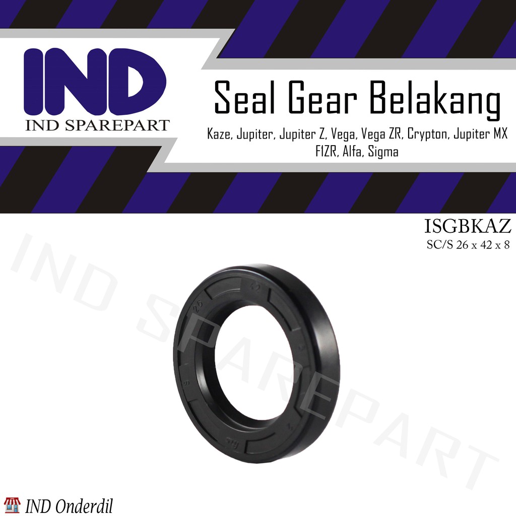 Jual Seal/Sil Gear/Gir/Gigi Roda Belakang Jupiter MX/Vega R/ZR/F1ZR/F1