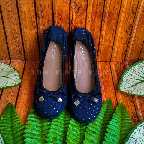 sepatu wanita gratica flatshoes kerut  bintik dr34