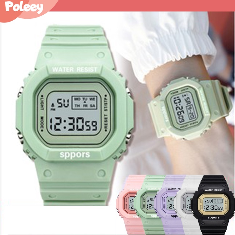 DW5600 Korea Lucu Permen Warna Unisex Watch perhiasan relo