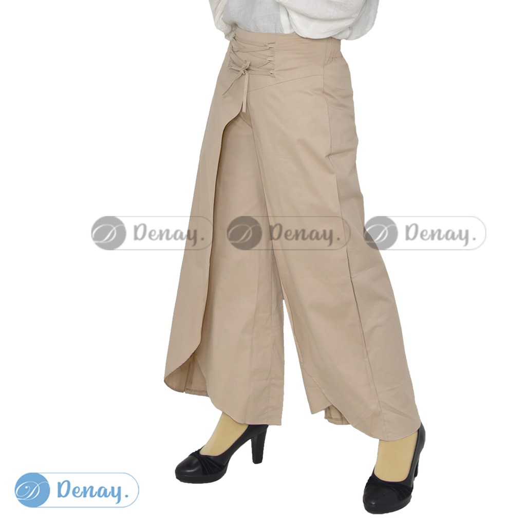 TOKODENAY - Celana Panjang Wanita - Clarissa Kulot Matt Poplin Street Premium Quality - Fashion Muslim-5