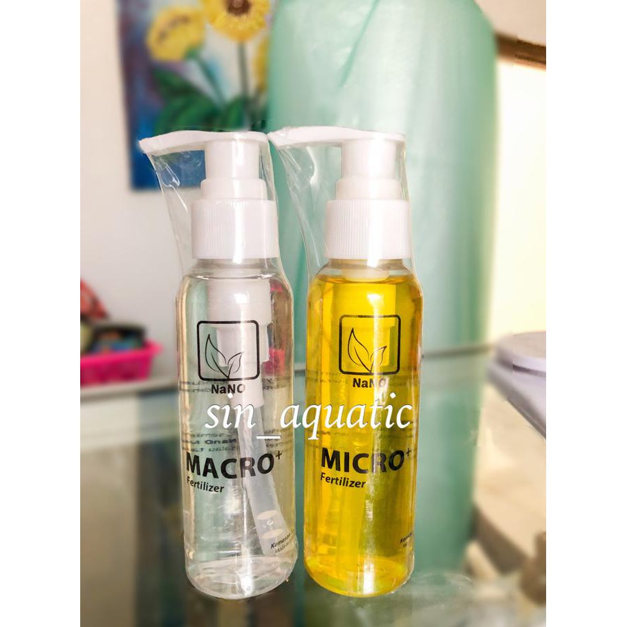 Hanya Disini] Paket Pupuk Cair Nano Macro Micro 100Ml Aquascape Aquarium