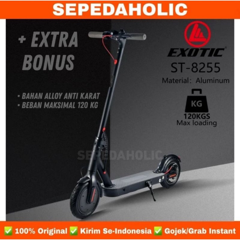 Skuter Scooter Listrik EXOTIC ST 8255 Electric Lipat Dewasa & Anak