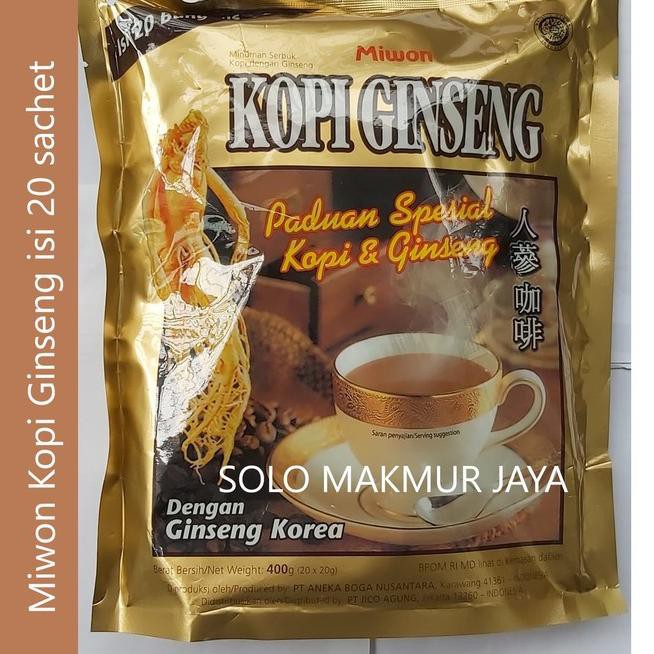 

★★★ H8Y Kopi Ginseng Miwon Sachet isi 20 ✲ Diskon