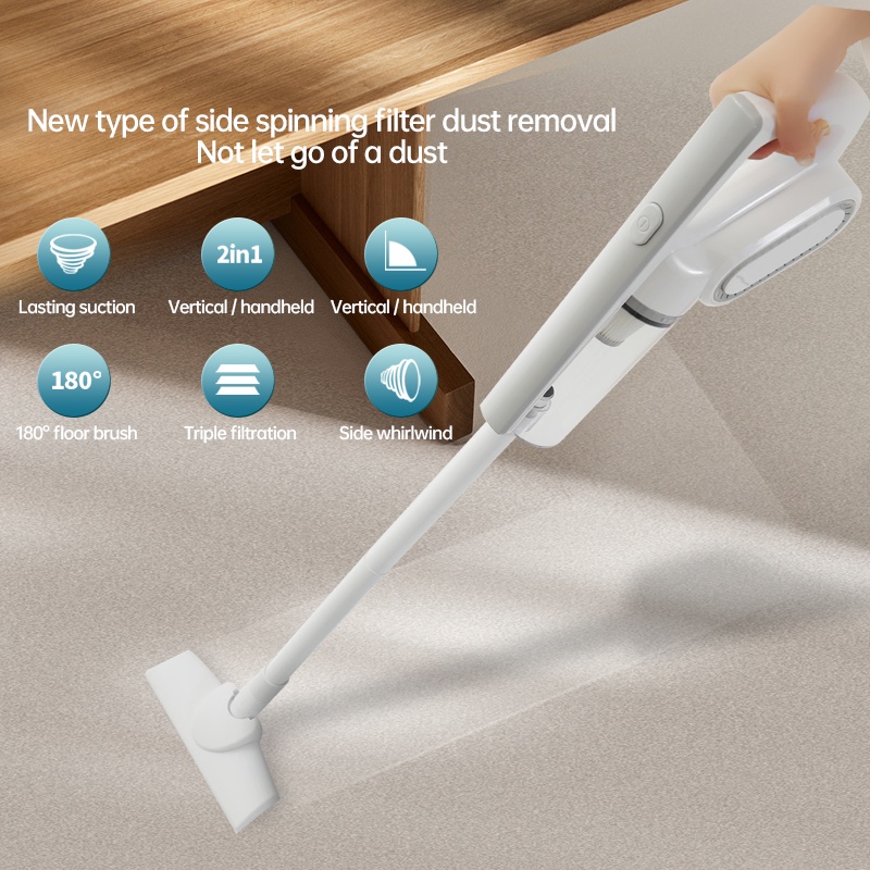 KaisaVilla Vacum Cleaner Penyedot Debu Stick Handheld Cleaner mini Silent bed Alat Sedot Debu