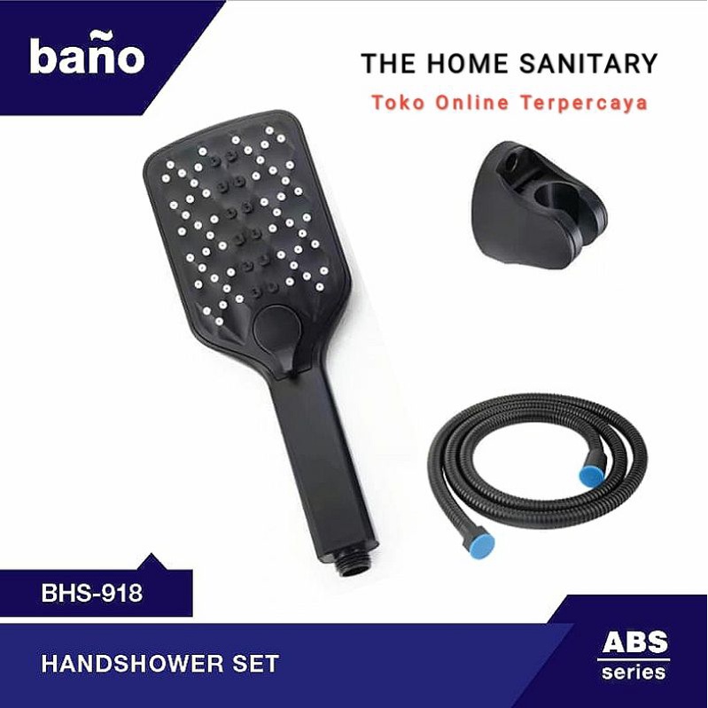 Hand Shower Set BANO BLACK Hand Shower Mandi Hitam