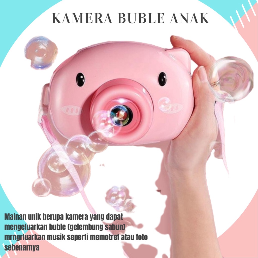 Termurah!! Bubble Camera / Mainan Anak Bubble Kamera Gelembung / Elektrik Bubble Camera Karakter