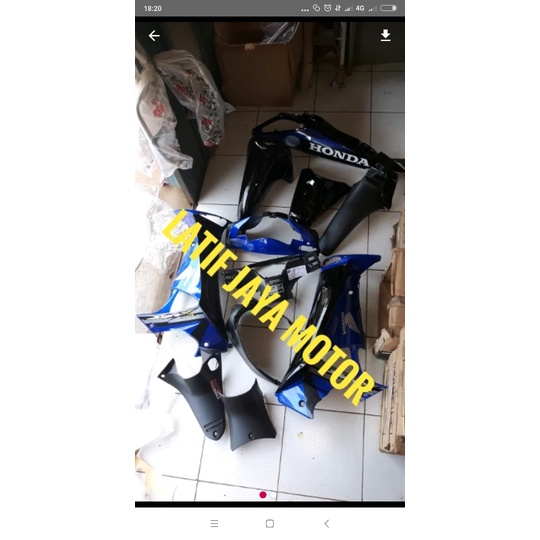 bodi supra 125 tahun 2006 hitam biru