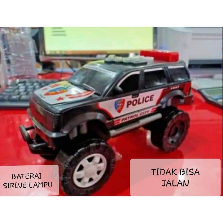 Mainan Mobil Jeep Polisi Sirine Lampu / Mainan Anak Mobil Jeep Police Ada Lampu Sirine / Mainan Eduk