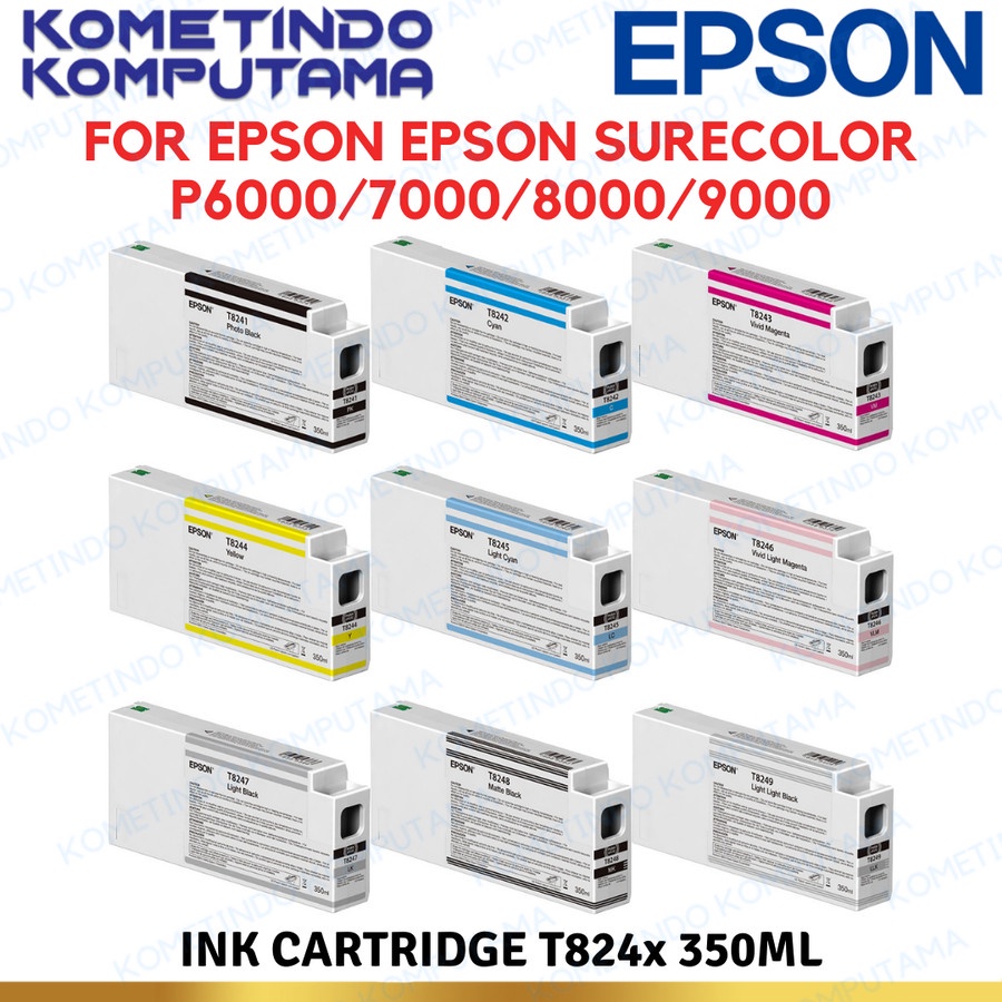T8248 350ml MATTE BLACK TINTA CATRIDGE EPSON SureColour SC-P6000 / 7000 / 8000 / 9000 Original 100%
