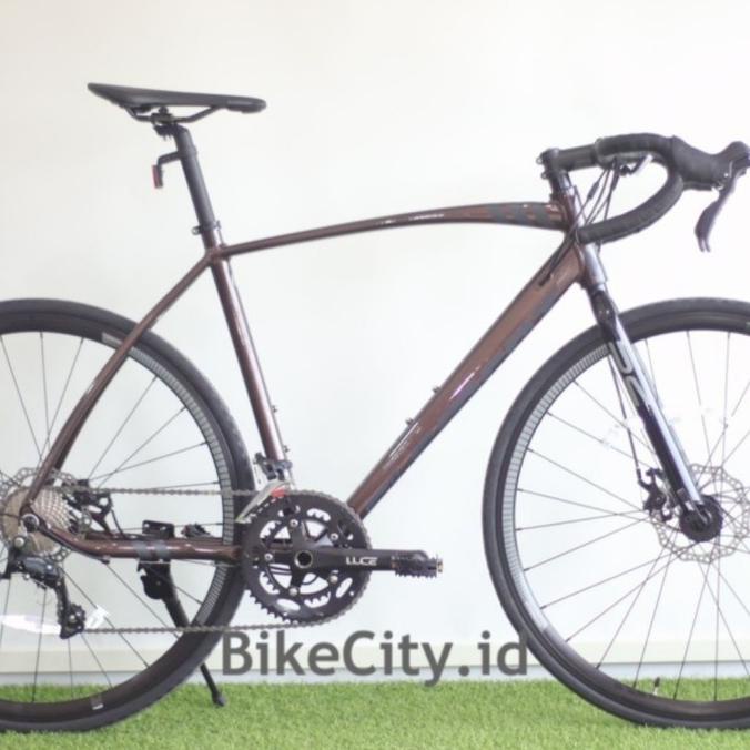 Sepeda Balap, RoadBike ELEMENT 700c FRC 52 9 Speed NEW - Grey Black