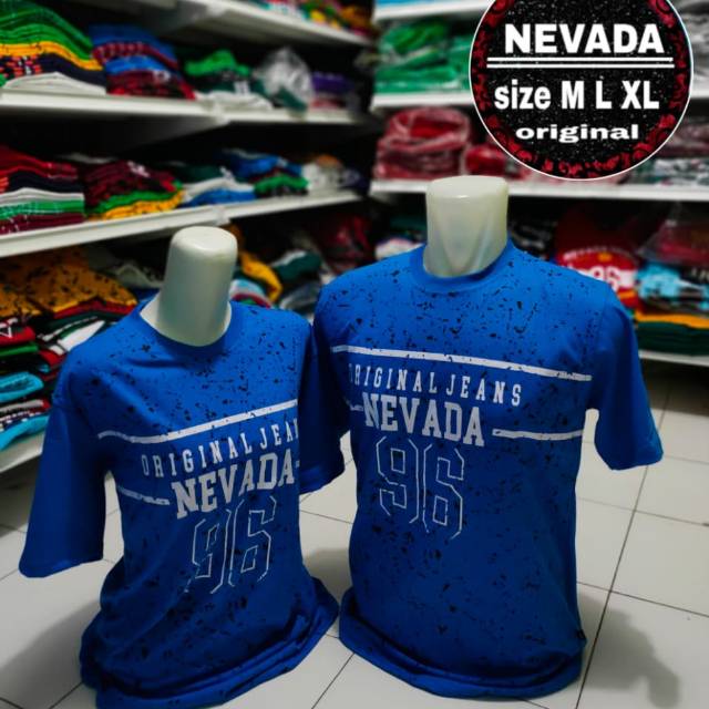 Cuci gudang Kaos branded nevada lengan pendek