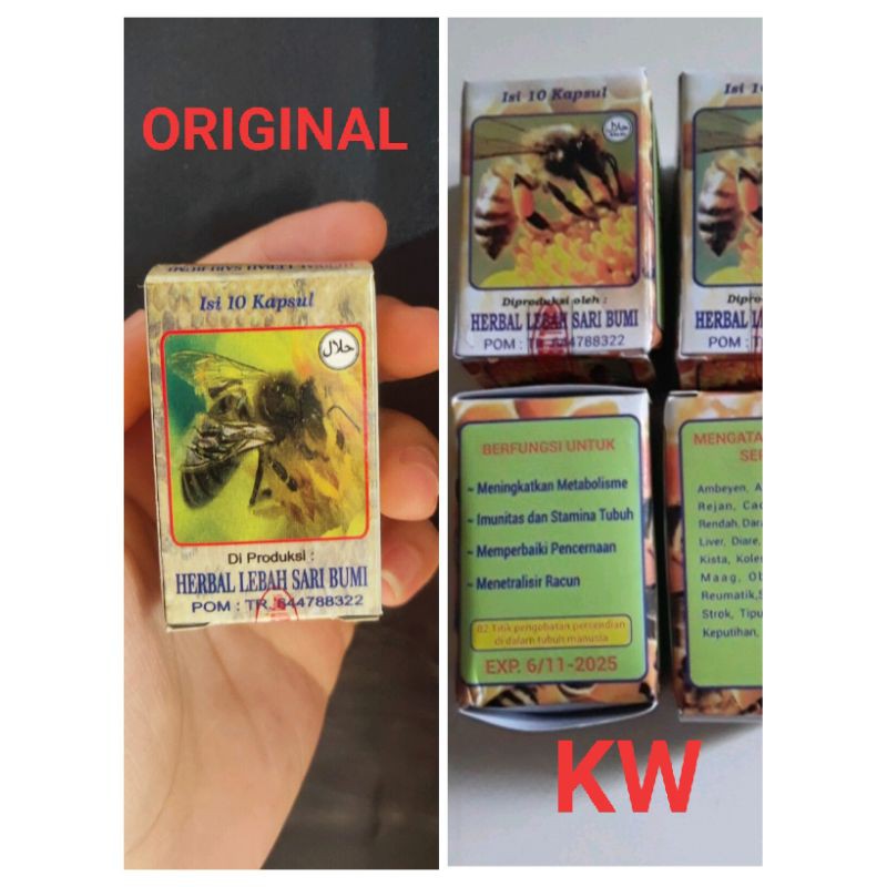 100% ORIGINAL OBAT HERBAL LEBAH SARI BUMI