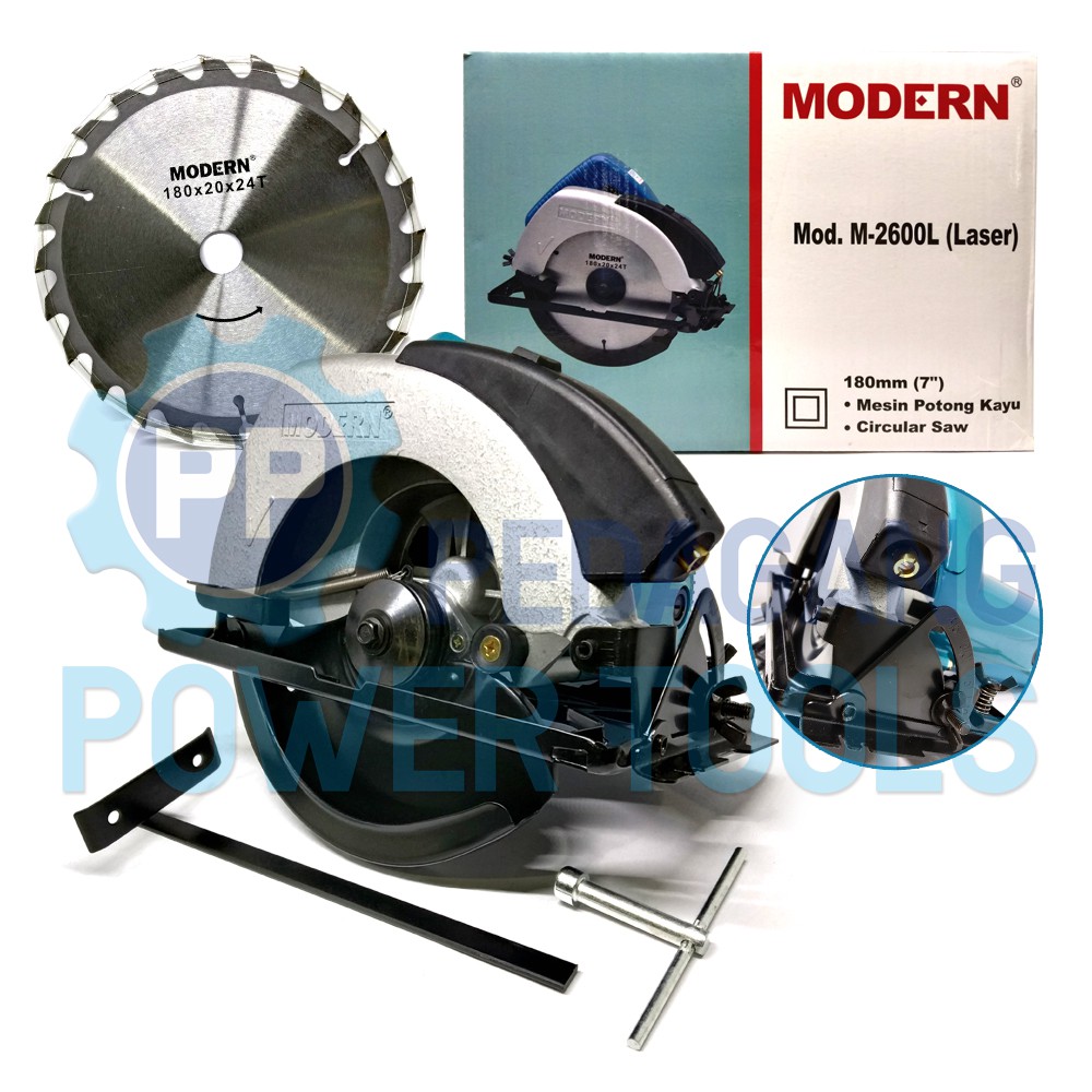 MODERN M-2600L Mesin Gergaji Kayu Laser (Circular Saw)