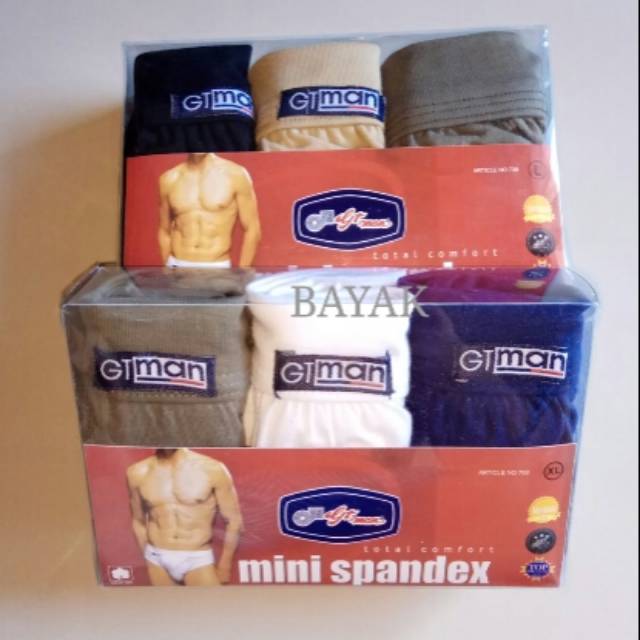 Celana dalam GT MAN mini spandex 708, celana dalam gtman mini spandex