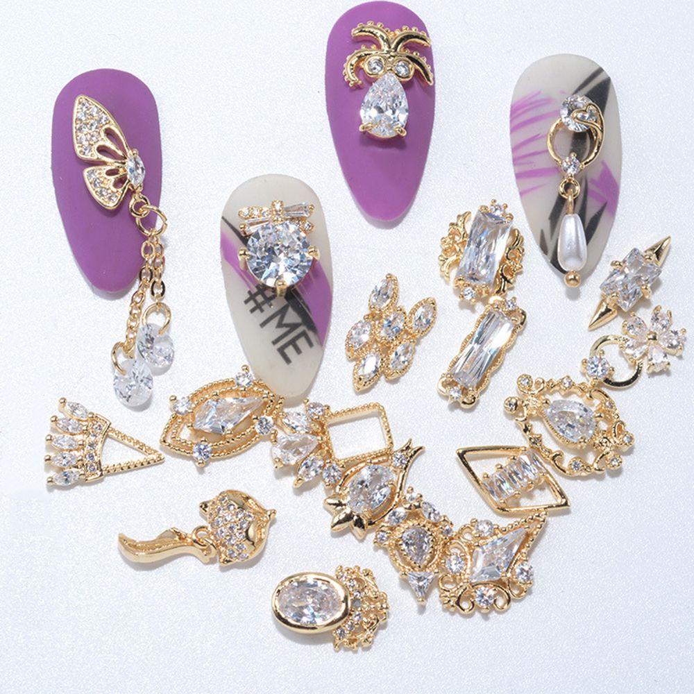 R-flower Nail Art Dekorasi New Charms DIY Kupu