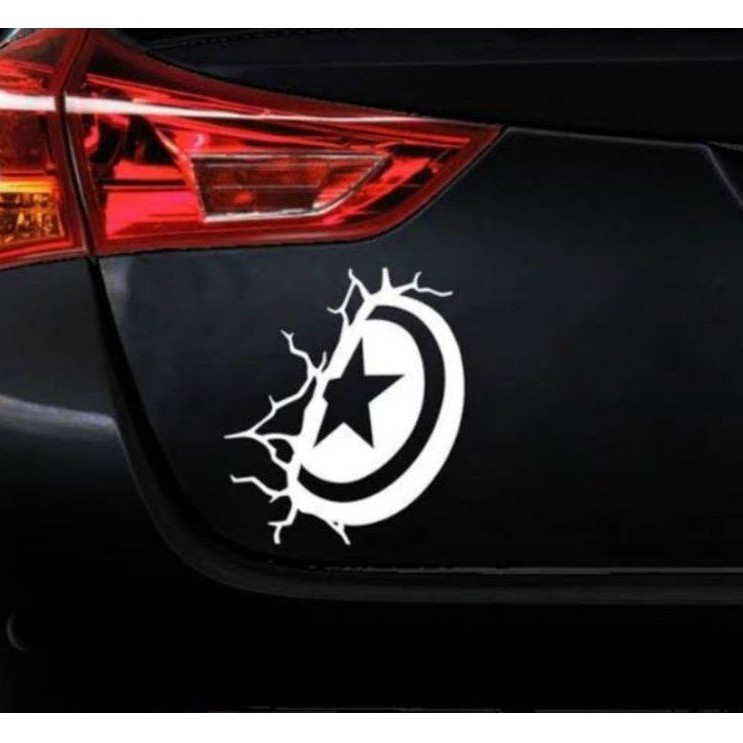

sticker captai america retak sticker cutting