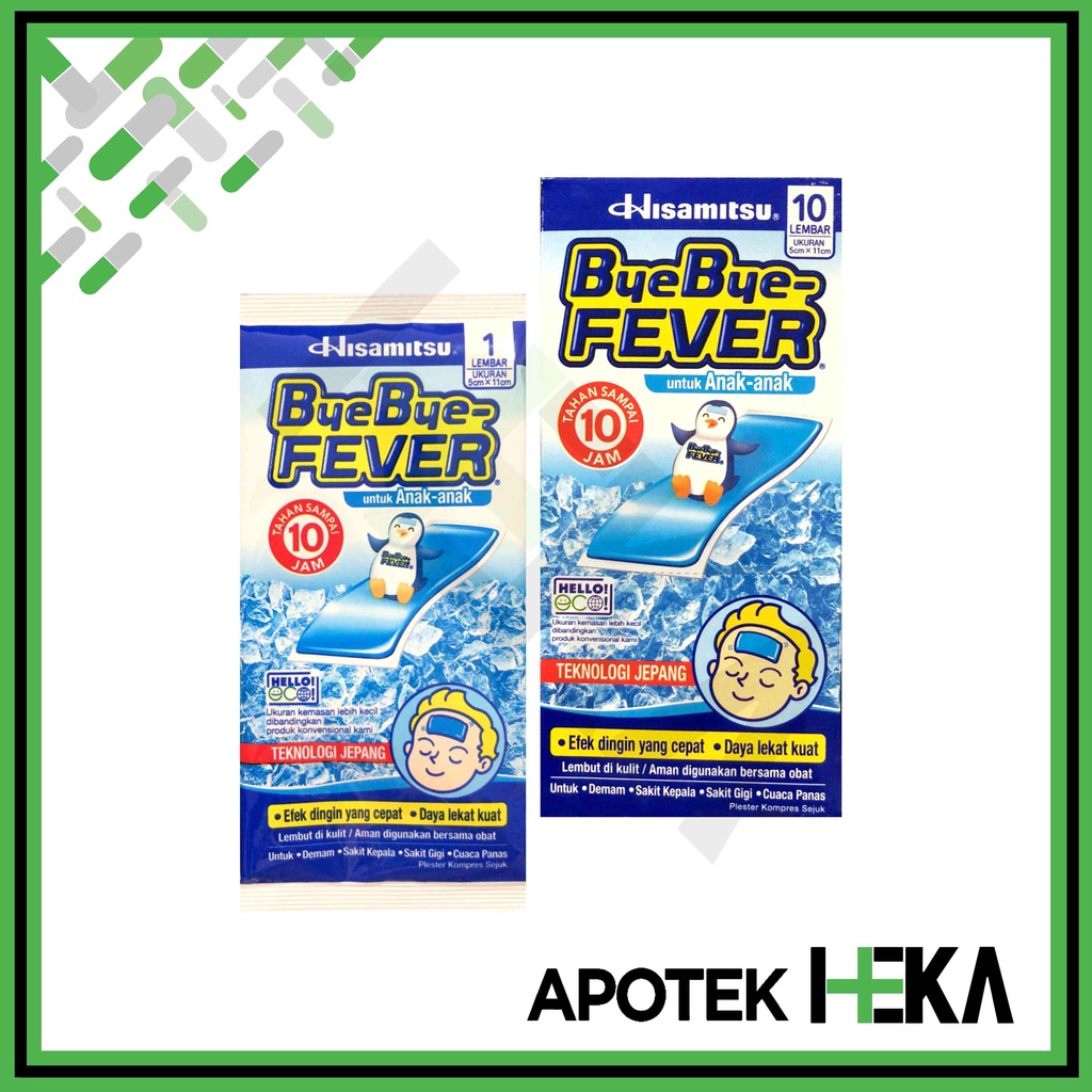 Byebye Fever Anak - Plaster Kompres Demam Anak Box isi 10 (SEMARANG)