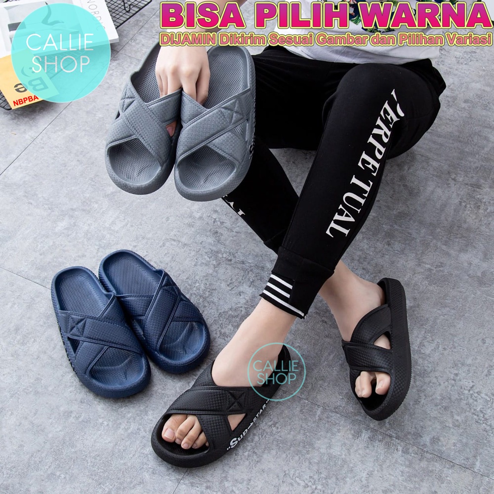 Sandal Pria Selop Cowok Jelly Full Karet Balance 1989-M1 BANXCO