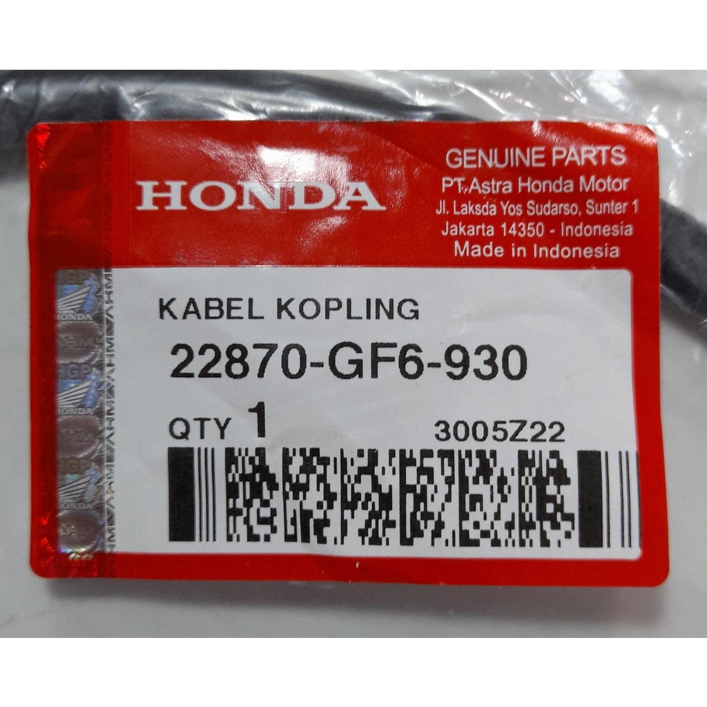 Kabel Kopling Cable Clutch Honda Win 22870 GF6 930