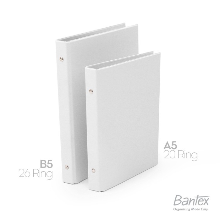 

BANTEX MULTIRING BINDER 26 RING 25MM B5 WHITE 1326 07